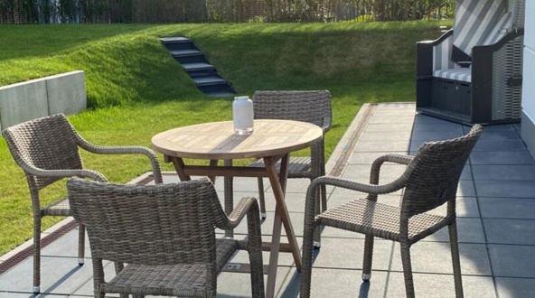 Seeblick Nordlicht, Exklusive Wohnung Mit Terrasse Вангероге Екстериор снимка